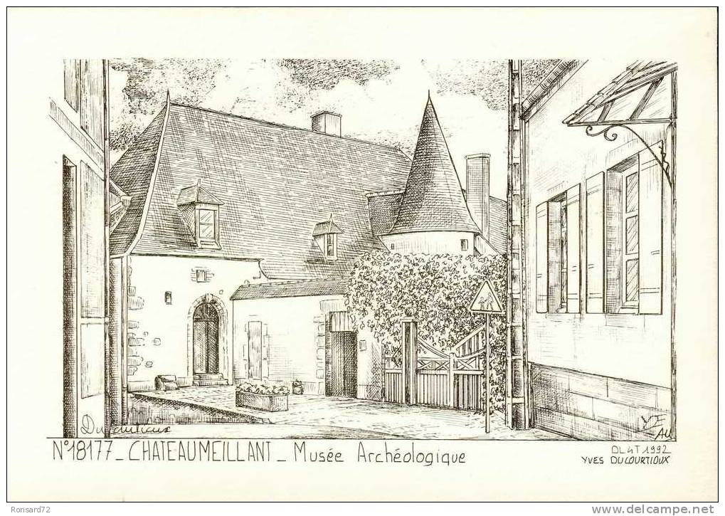 18 CHATEAUMEILLANT - Musée Archéologique  - Illustration Yves Ducourtioux - Châteaumeillant