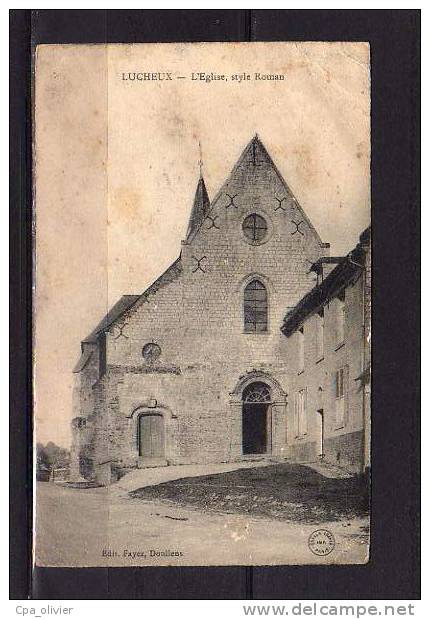 80 LUCHEUX Eglise, Style Roman, Ed Fayez, 1915 - Lucheux