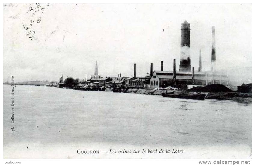 44 COUERON LES USINES SUR LE BORD DE LA LOIRE EDIT DECRE - Altri & Non Classificati