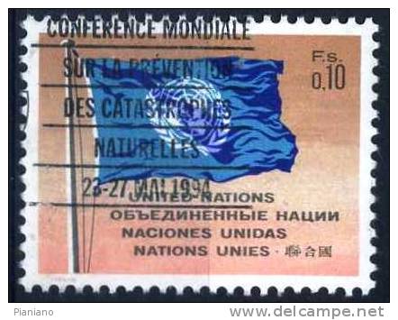 PIA - ONU GINEVRA  - 1969 -70 : Bandiera Dell´ ONU - (Yv 2) - Usati
