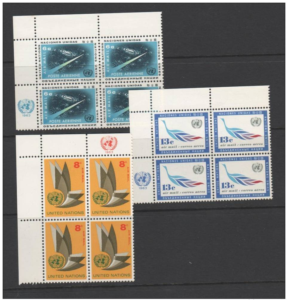 UNITED NATIONS / New York...INSCRIPTION BLOCK(S)...MNH...airmails - Other & Unclassified