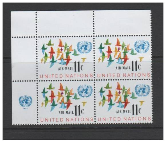 UNITED NATIONS / New York...INSCRIPTION BLOCK(S)...MNH...airmails - Other & Unclassified