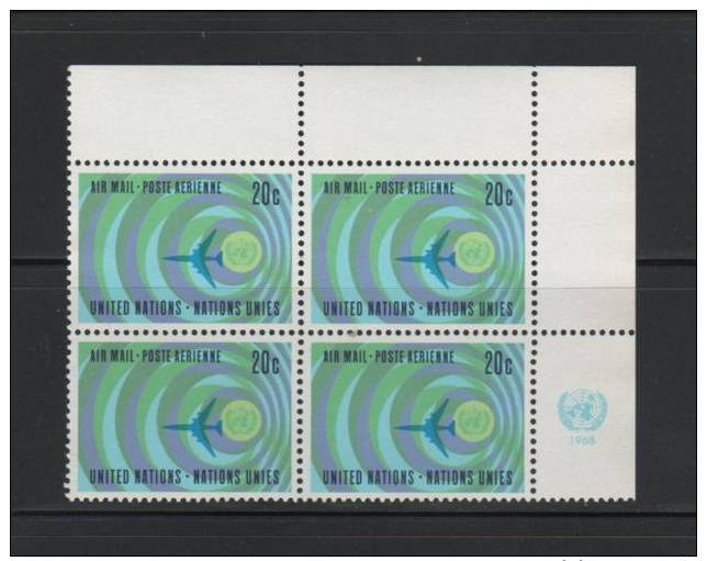 UNITED NATIONS / New York...INSCRIPTION BLOCK(S)...MNH...airmails - Other & Unclassified