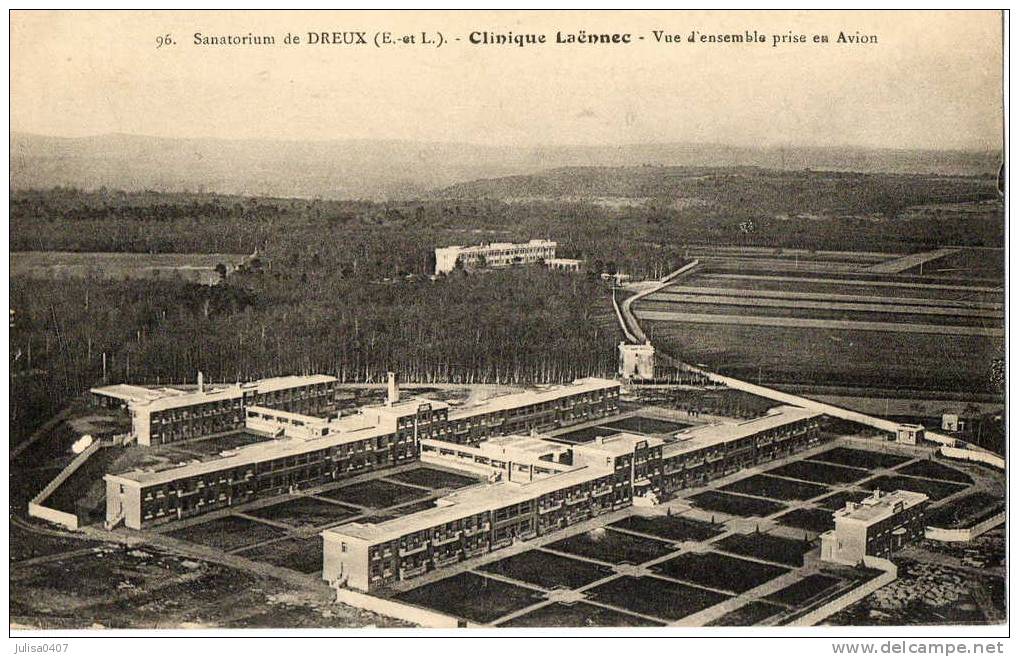 DREUX (28) Vue Aérienne Du Sanatorium Clinique Laennec - Dreux