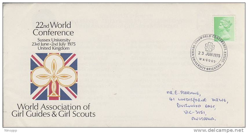 Great Britain-1975 22nd World Association Girl Guides Souvenir Cover - Other & Unclassified