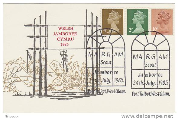 Great Britain-1985 Welsh Jamboree CYMRU  Souvenir Card - Autres & Non Classés
