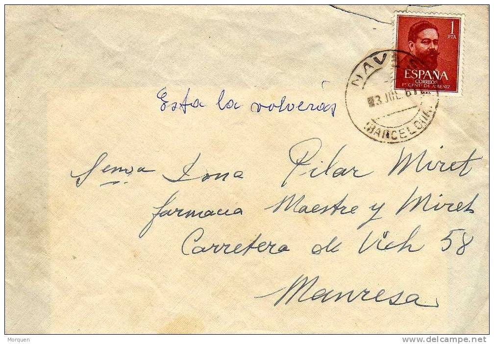 Carta NAVAS (barcelona ) 1961 - Covers & Documents