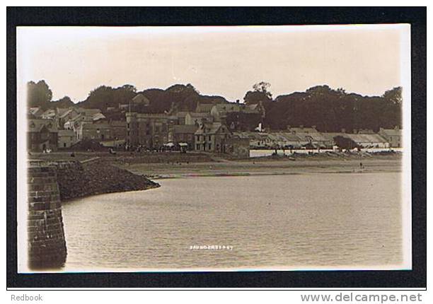 Early Real Photo Postcard Saundersfoot From Harbour - Pembrokeshire Wales - Ref 402 - Pembrokeshire