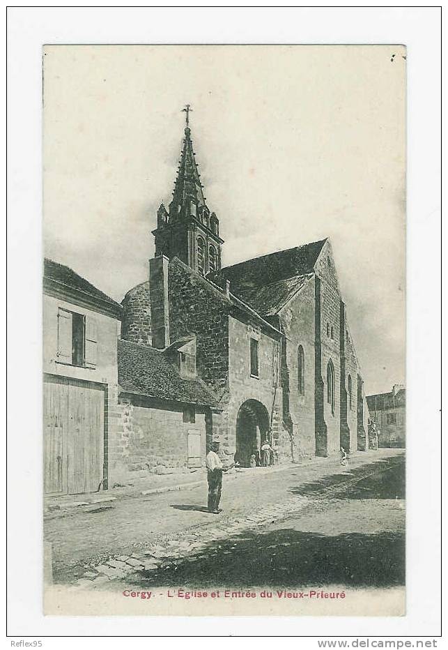 CERGY - L'Eglise Et Entrée Du Vieux Prieuré - Cergy Pontoise