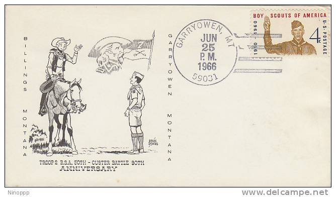 USA-1966 Troop 2 BSA 50th Anniversary Souvenir Cover - Other & Unclassified