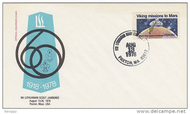 USA-1978 6th Lithuanian Scout Jamboree Souvenir Cover - Other & Unclassified