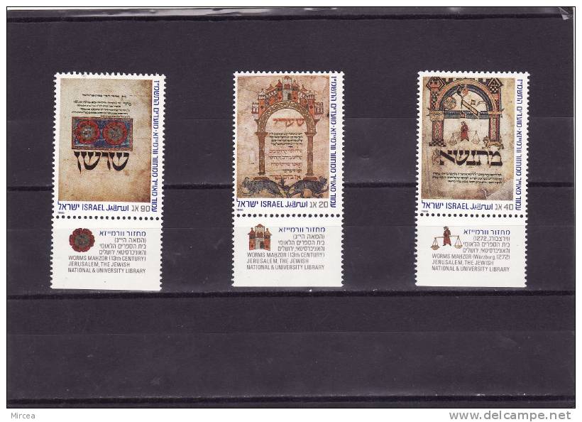 Israel, 1986, Michel 1043/5, Neufs** - Ongebruikt (met Tabs)