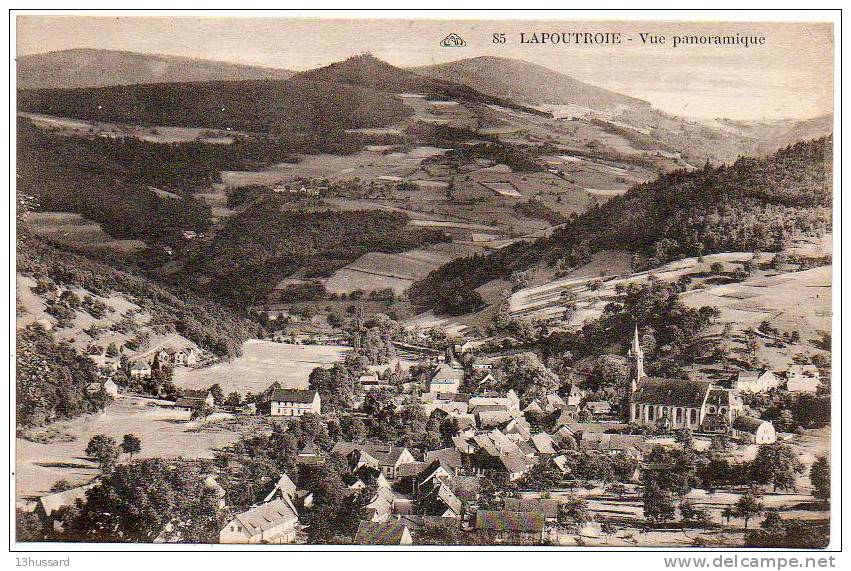 Carte Postale Ancienne Lapoutroie - Vue Panoramique - Lapoutroie