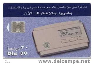 # UAE 37 Caller ID - Clip Device 30 Sc7 01.97  Tres Bon Etat - Ver. Arab. Emirate