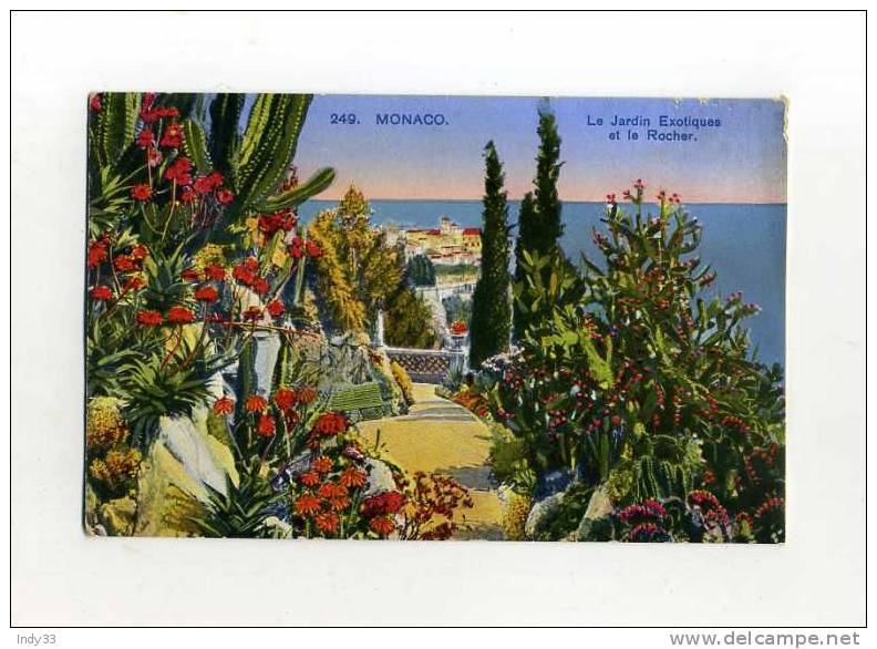 - MONACO . LE JARDIN EXOTIQUE ET LE ROCHER . - Giardino Esotico