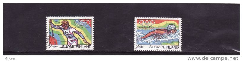 Finlande 1992,- Yv.no. 1127/8 Obliteres(d) - Gebraucht