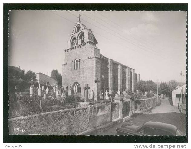 Prunières église XIIIe E édit.combier Automobile Ford Vedette ?  Belle Cpsm - Autres & Non Classés