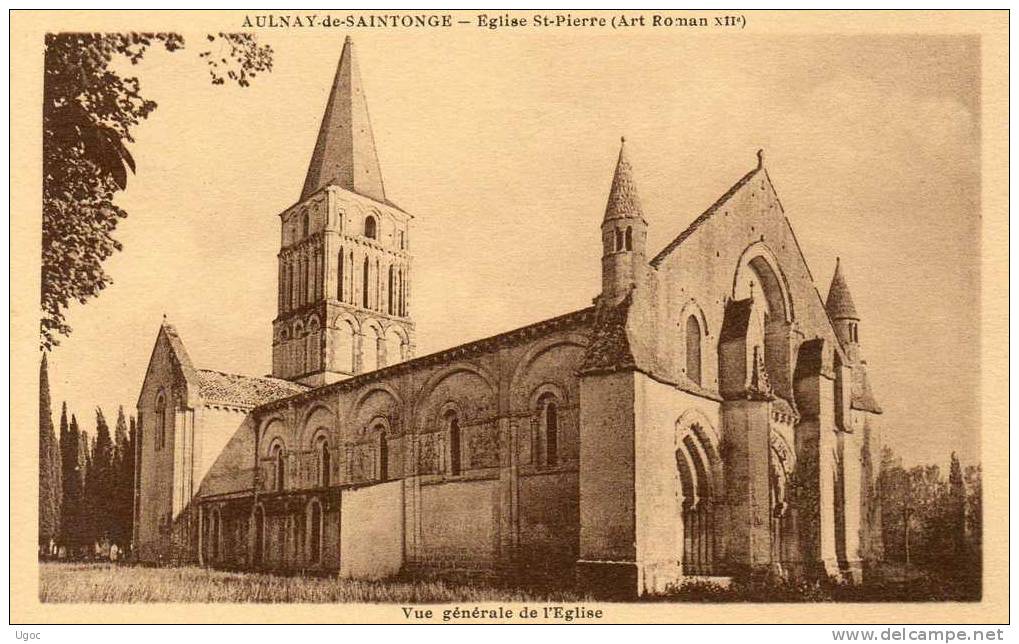 CPA-17-Charente-Mme.AULNA   Y  De SAINTONGE- Eglise St-Pierre- 438 - Aulnay