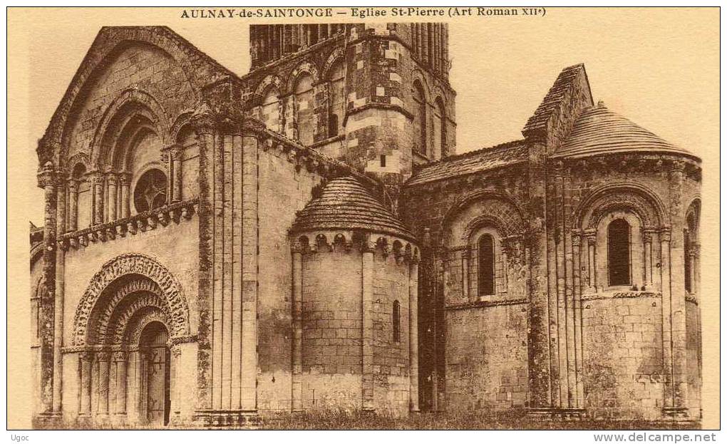 CPA-17-Charente-Mme.AULNA Y De SAINTONGE- Eglise St-Pierre- 440 - Aulnay