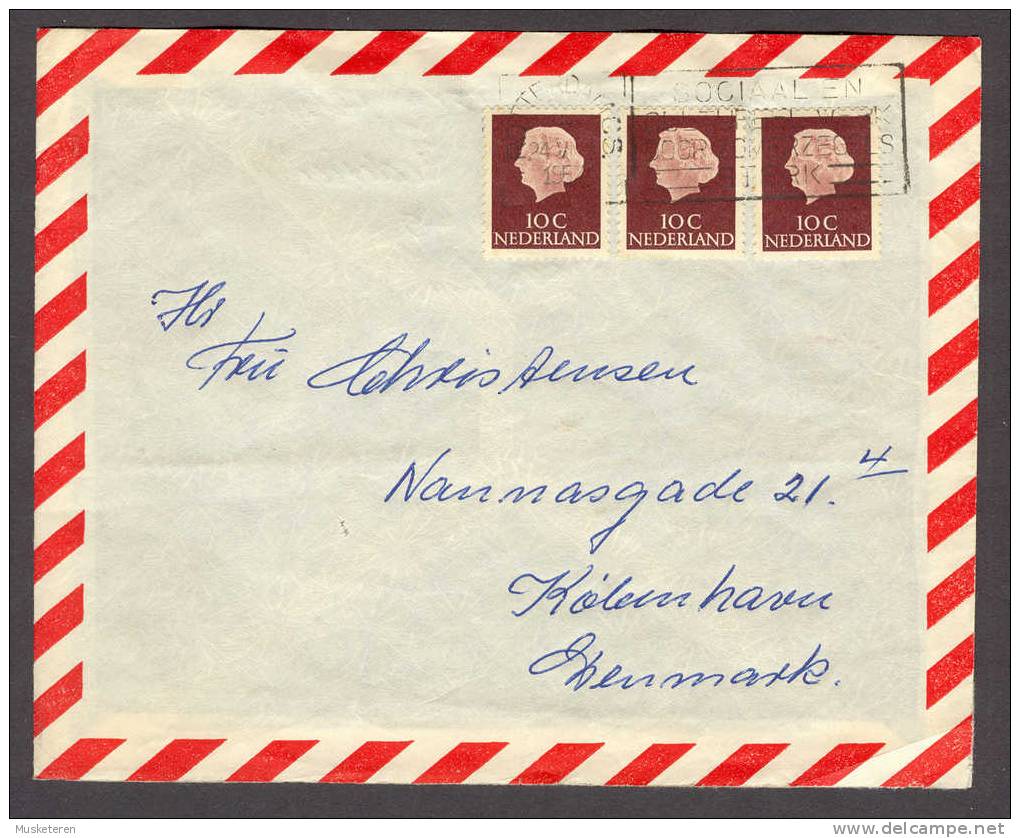 Netherlands Ship Mail Schiffspost AMSTERDAM 1957 M/S Nordwest Norden Shipping Agency To Copenhagen Denmark - Brieven En Documenten