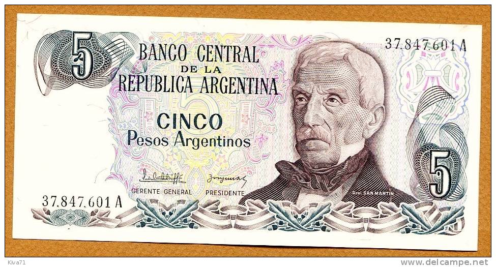 5 Pesos     "ARGENTINE"     UNC        Ble 2 - Argentinien
