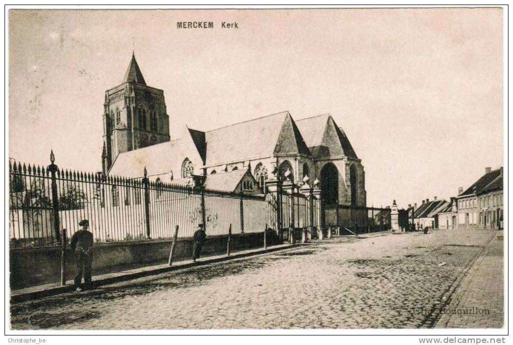 Oude Postkaart Merckem Kerk (pk867) - Houthulst