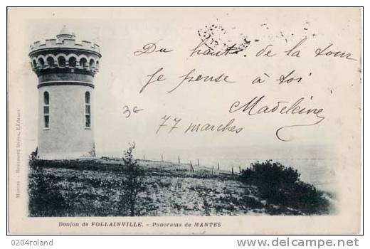 Mantes - Donjon De Follainville  - Carte Précurseur - Mantes La Ville