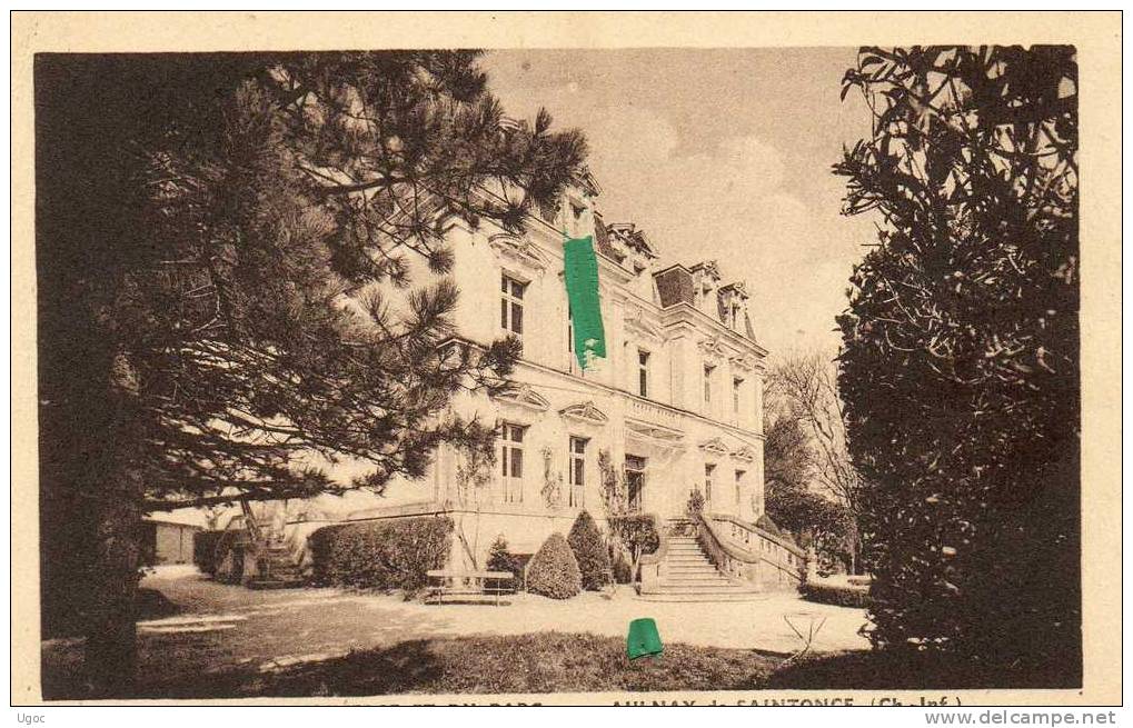 CPA-17-Charente-Mme.AULNAY - De SAINTONGE-Hôtel Du Commerce Et Du Parc. - 447 - Aulnay