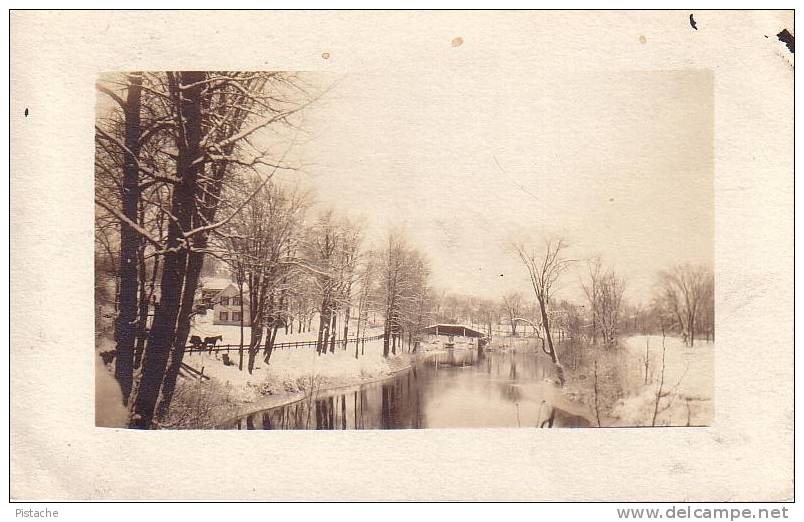 Lieu Inconnu - Unknown Location - Photo Véritable - Real Picture - Hiver Winter Cheval Horse - To Identify