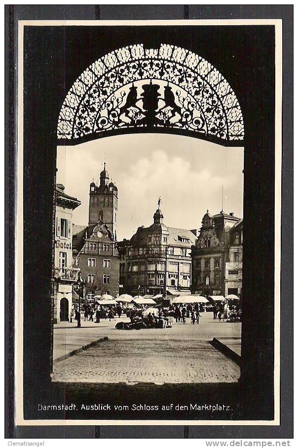 SELTEN!! DARMSTADT * AUSBLICK VOM SCHLOSS AUF DEN MARKTPLATZ *!! - Darmstadt