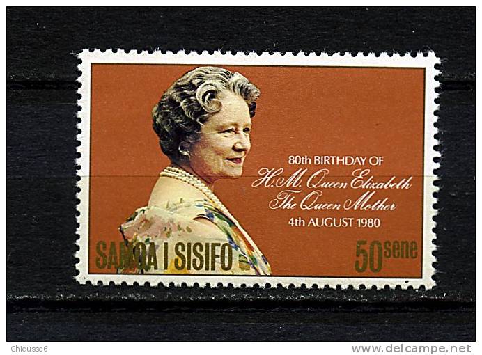 Samoa ** N° 471 - 80e Ann. De La Reine-mère Elizabeth - Samoa (Staat)