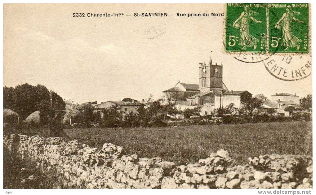 CPA-17-Charente-Mme-SAINT SAVINIEN- Vue Prise Du Nord.  - 456 - Autres & Non Classés