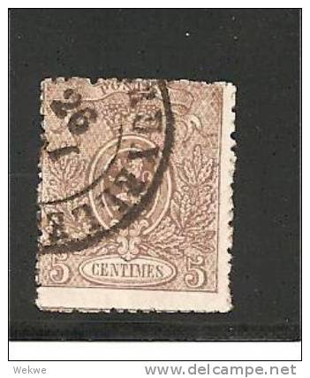 Bel Mi.Nr. 22Cb   -  BELGIEN -  (1867) - 1866-1867 Petit Lion