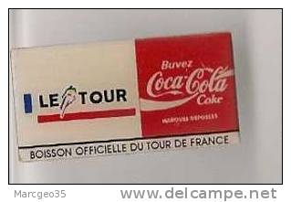 Pin's Cyclisme,vélo,Tour De France,sponsor Coca-Cola "boisson Officielle Du Tour De France" - Cycling