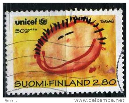 PIA - FINLANDIA - 1996 : 50° Dell´ UNICEF - (Yv 1297) - Oblitérés