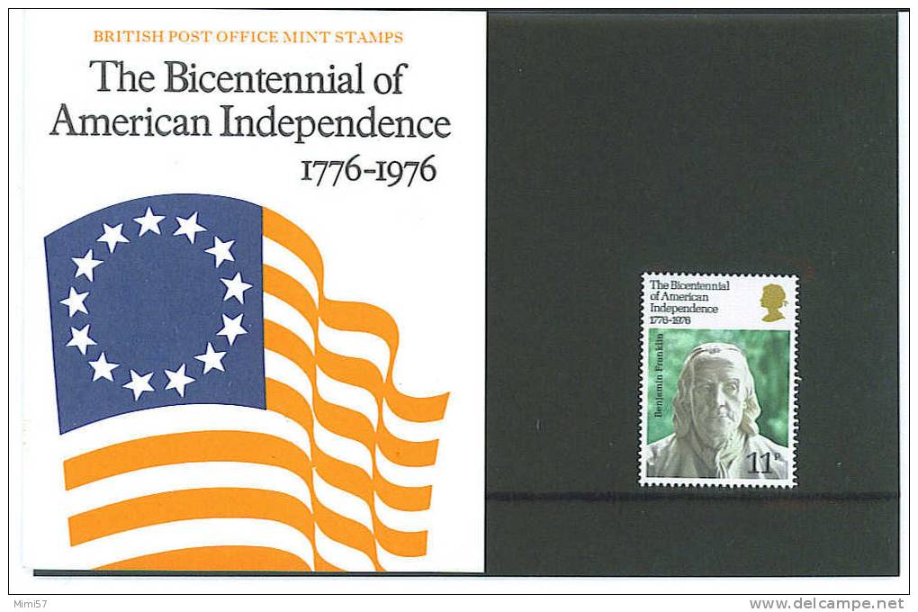 The Bicentennial Of Américan Indépendence 1776 / 1976 - British Post Office Mint Stamps - 1971-1980 Em. Décimales