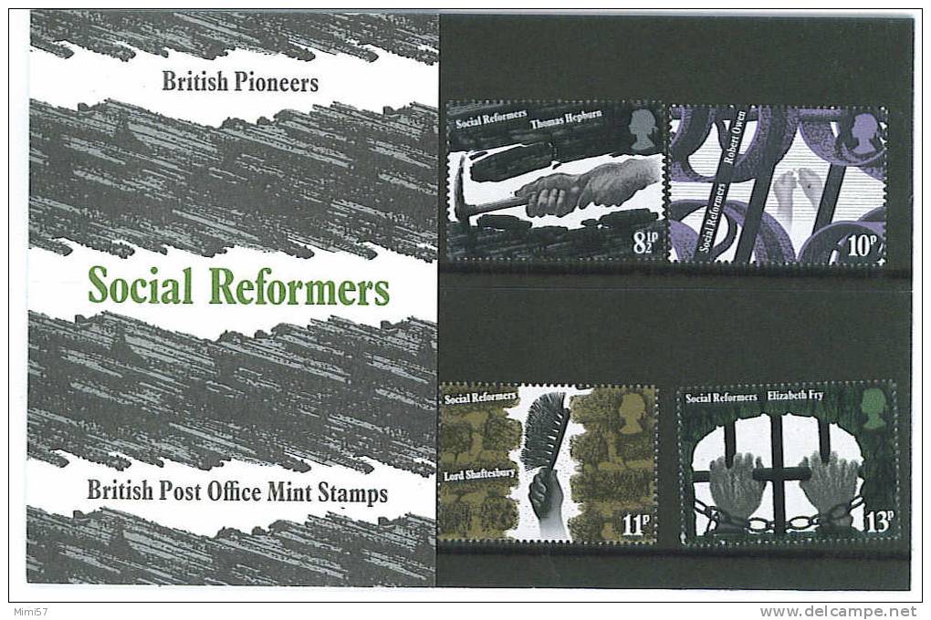 British Pioncers - Social Reformers - British Post Office Mint Stamps - 1971-1980 Decimal Issues