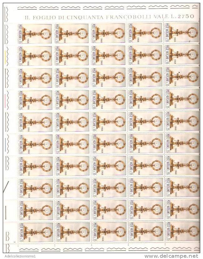 28271)n°3 Fogli Completi Intero Vaticane Da 50 Pz Da 25£ E 220£ E 55£ Vinculum Caritas - Unused Stamps