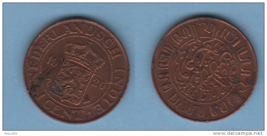 PAYS BAS - INDES NEERLANDAISES / NEDERLAND - NEDERLANDSCH INDIE 1920 - 1 CENT - Indes Néerlandaises