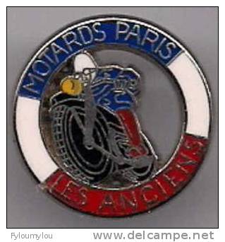 MOTO - PIN´S - MOTARDS PARIS LES ANCIENS - Motorbikes