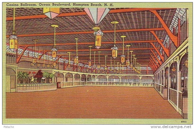 Hampton Beach New Hampshire NH - Casino Ballroom - Circulée En 1953 - Andere & Zonder Classificatie