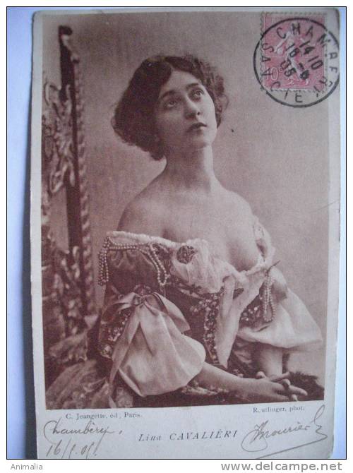 Lina Cavalieri Née A Viterbo Italie Reutlinger Phot - Opéra