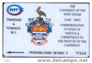 # TRINIDAD_TOBAGO 7 Universaty Of The West Indies -series 7 $60 Gpt   Tres Bon Etat - Trinité & Tobago