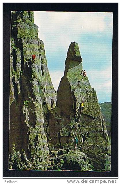 Good Image Postcard Climbing The Needle Great Gable Lake District Cumbria - Sport Theme - Ref 404 - Escalade