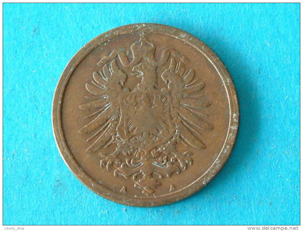 2 PFENNIG 1876 A  KM 2 / VF ! - 2 Pfennig