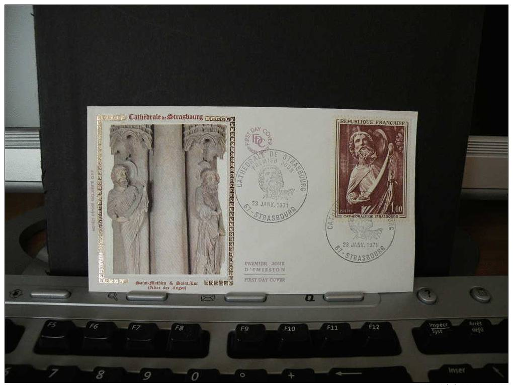 Cathédrale De Strasbourg  .23.01.1971. FDC. 67 Strasbourg - 1970-1979