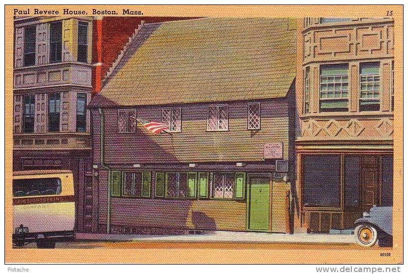 Boston Mass. - Paul Revere House - Maison Histoire - 40-50s - Non Circulée - Unused - Boston