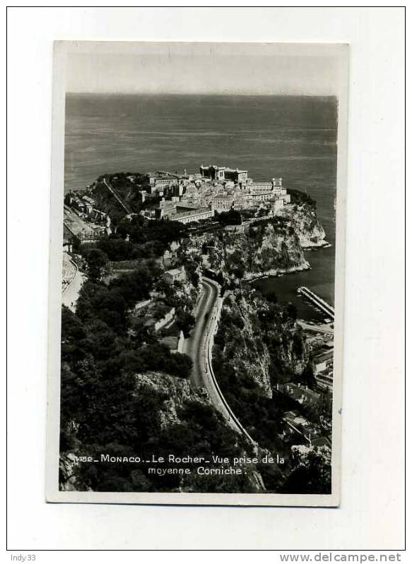 - MONACO . LE ROCHER . VUE PRISE DE LA MOYENNE CORNICHE - Multi-vues, Vues Panoramiques