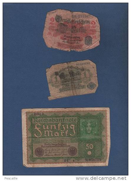 DEUTSCHLAND BANKNOTEN - 20 BANKNOTEN BIS 1910 ZU 1922 - Collezioni