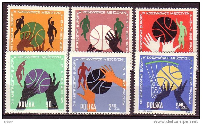 R3247 - POLOGNE POLAND Yv N°1284/89 ** Basket - Neufs